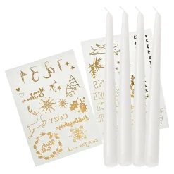 Outlet Depot Spitzkerzen-Set Advent Mit Kerzen-Stickern