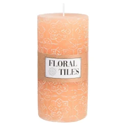 Sale Depot Stumpenkerze Floral Tiles
