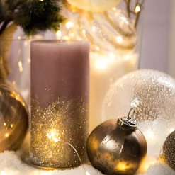 Flash Sale Depot Stumpenkerze Gold Glitter