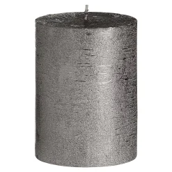 Discount Depot Stumpenkerze Metallic Finish