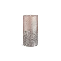 New Depot Stumpenkerze Metallic Granulat