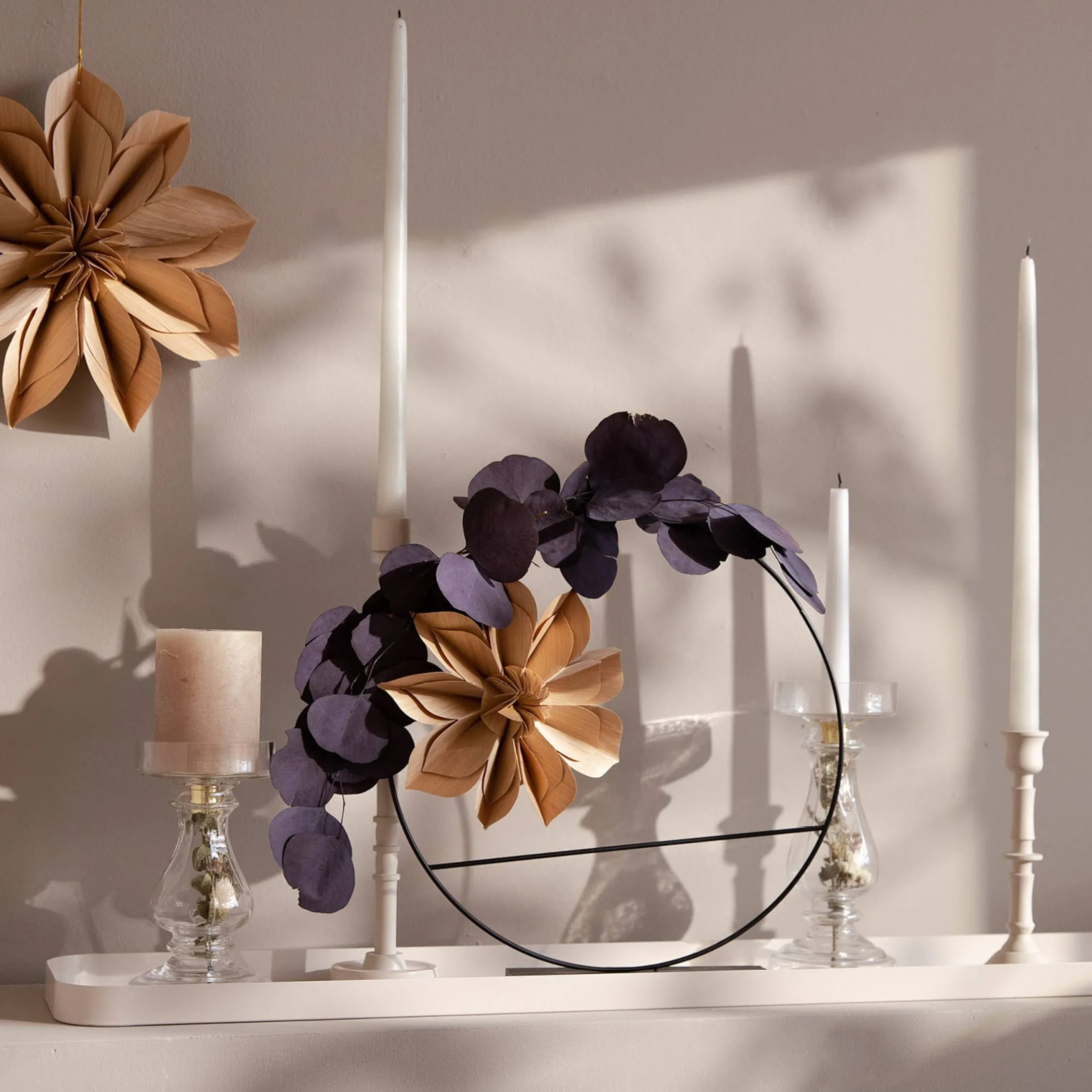 Online Depot Stumpenkerzenhalter Dry Flower