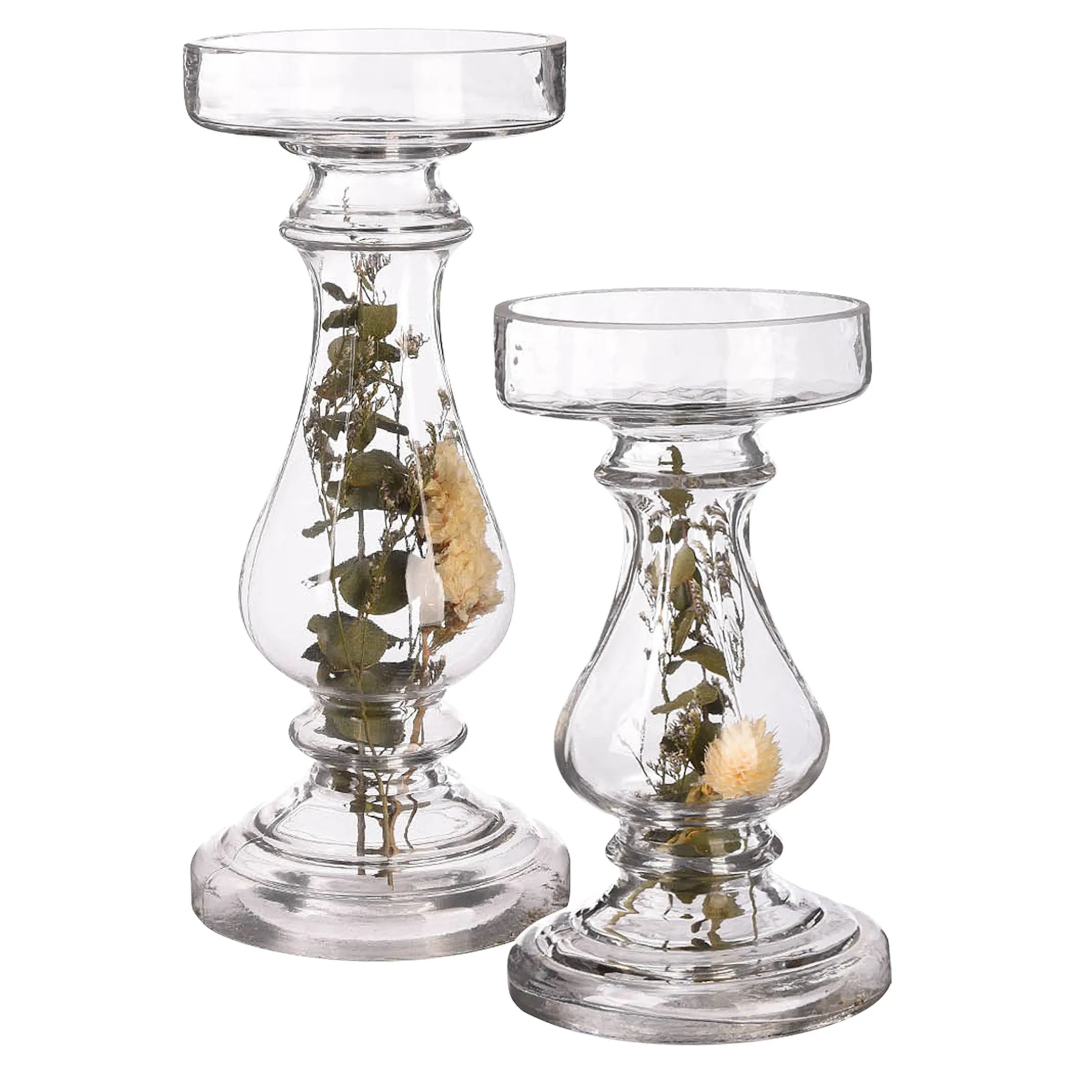 Clearance Depot Stumpenkerzenhalter-Set Dryflower
