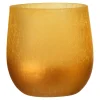 New Depot Teelichtglas Cracked Matt