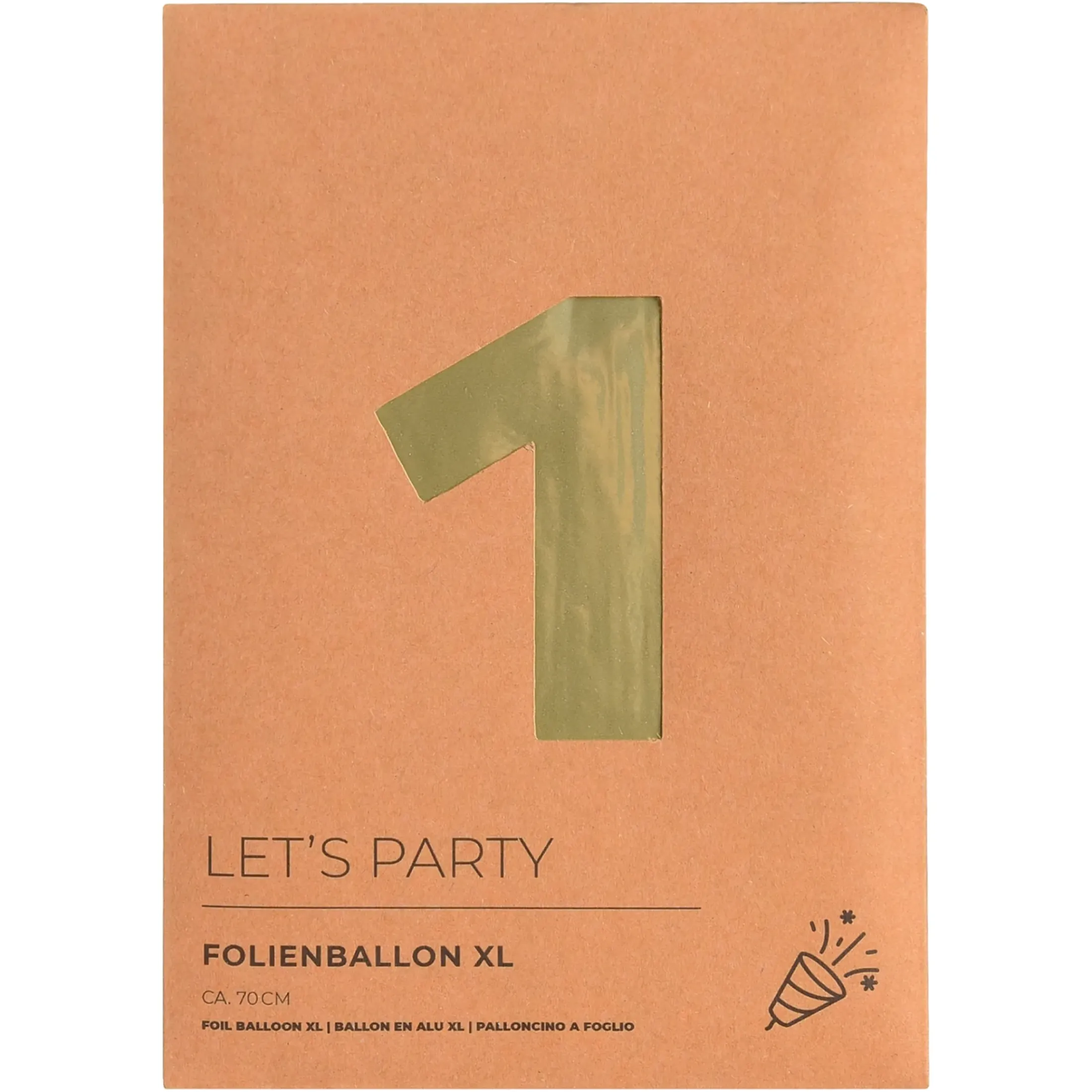 Depot Luftballons>Xl-Folienballon Nummer 1