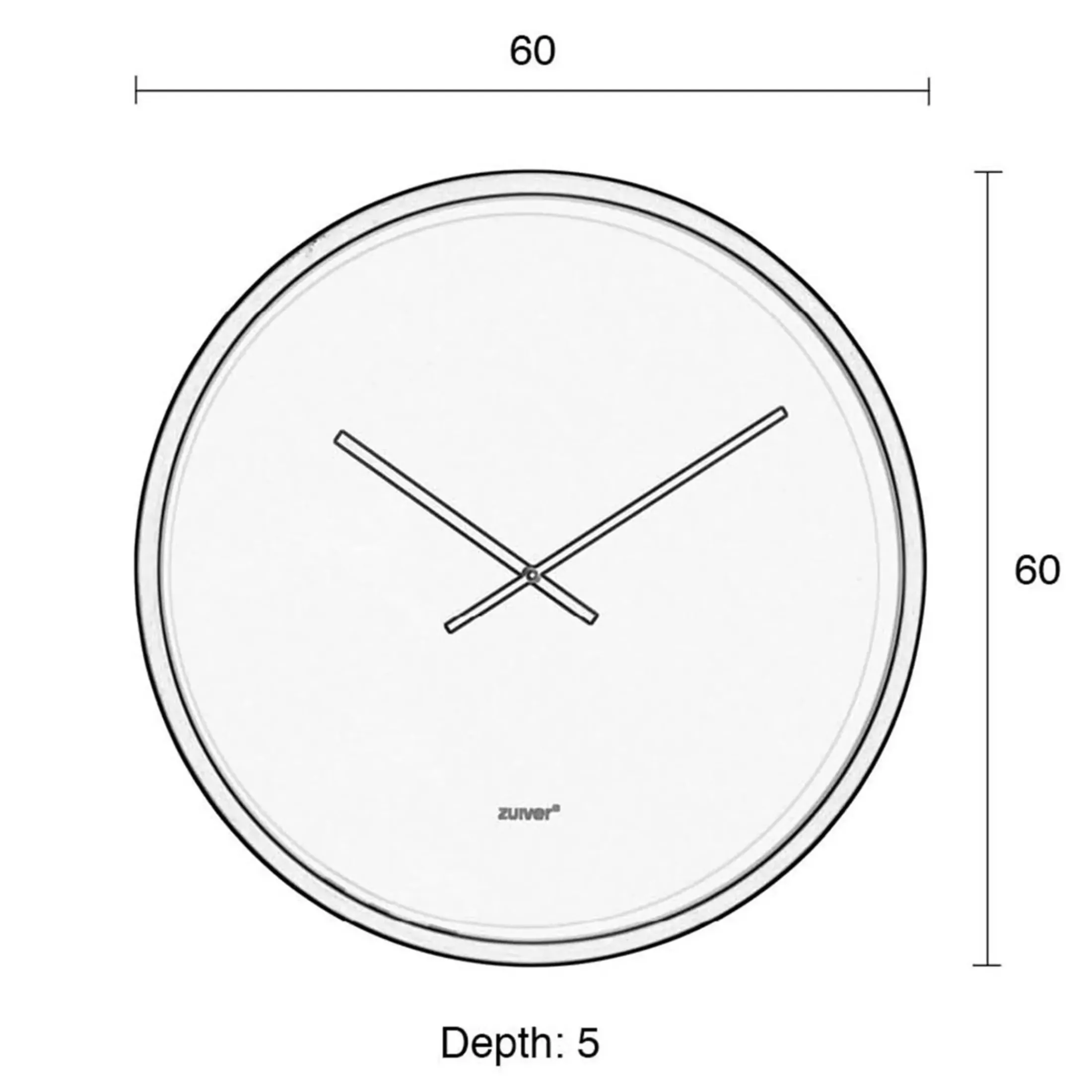 Depot Wanddeko>Zuiver Wanduhr Bandit